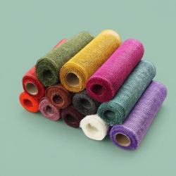 Jute bruiloft tafelloper 30 cm x 5 meter